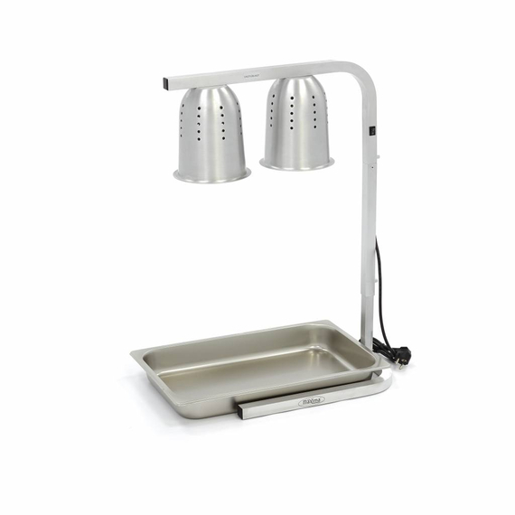 09362041-maxima-heating-lamp-double-1.jpg Maxima Gastro Wärmelampe - 2 Lampen - inkl. Lampen und 1 x 1/1 GN -Behälter – Bild 1