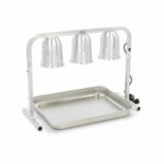 Maxima Gastro Wärmelampe - 3 Lampen - inkl. Lampen und 1 x 2/1 GN -Behälter