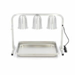 Maxima Gastro Wärmelampe - 3 Lampen - inkl. Lampen und 1 x 2/1 GN -Behälter – Bild 2