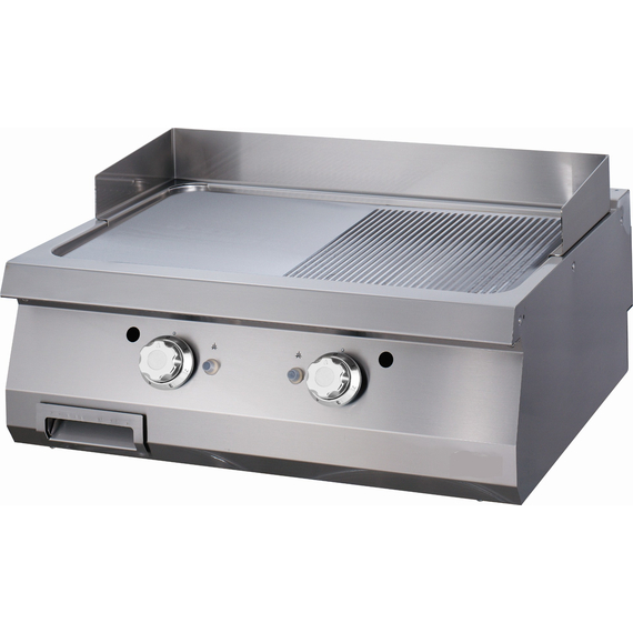 09395990.jpg Maxima Gastro Heavy Duty Grillplatte - Halb Gerillt - Doppeleinheit - 70 cm Tief - Gas – Bild 1