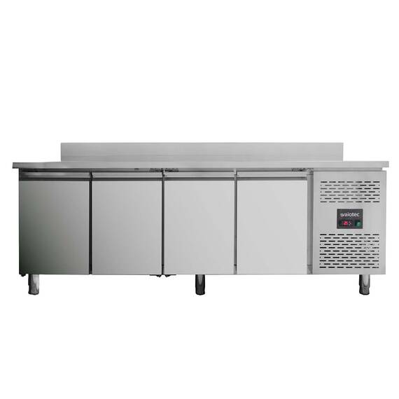 10010-1.jpg Vaiotec Kühltisch / 4-türig inkl. Aufkantung - Monoblock, 2230 x 700 mm – Bild 1