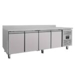 Vaiotec Kühltisch / 4-türig inkl. Aufkantung - Monoblock, 2230 x 700 mm – Bild 2