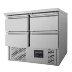 Vaiotec Kühltisch Mini / 2-fach - mit 4 Schubladen, 900 x 700 mm – Bild 2