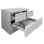 Vaiotec Kühltisch Mini / 2-fach - mit 4 Schubladen, 900 x 700 mm – Bild 6