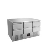 Vaiotec Kühltisch Mini / 3-fach - mit 6 Schubladen, 1365 x 700 mm – Bild 3