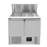 Vaiotec Saladette / 2-fach mit Klappdeckel, 900 x 700 mm