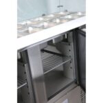 Vaiotec Saladette / 2-fach mit eckigem Glasaufsatz, 900 x 700 mm – Bild 4
