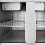 Vaiotec Saladette / 2-fach mit eckigem Glasaufsatz, 900 x 700 mm – Bild 8