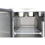 Vaiotec Pizza-Saladette / 2-fach - mit 2 Türen, 900 x 700 mm – Bild 4