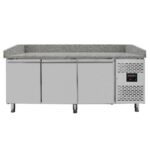 Vaiotec Pizzakühltisch / 3-türig "grau", 2020 x 800 mm