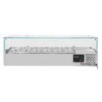 Vaiotec Kühlaufsatz mit Glasabdeckung 6xGN1/4, 1400 x 335 mm – Bild 2