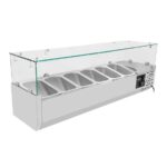 Vaiotec Kühlaufsatz mit Glasabdeckung 6xGN1/4, 1400 x 335 mm – Bild 4