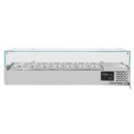 Vaiotec Kühlaufsatz mit Glasabdeckung 7xGN1/4, 1500 x 335 mm – Bild 2