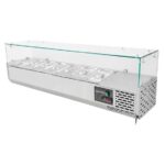 Vaiotec Kühlaufsatz mit Glasabdeckung 7xGN1/4, 1500 x 335 mm – Bild 4