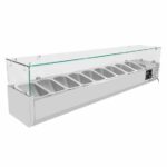 Vaiotec Kühlaufsatz mit Glasabdeckung 10xGN1/4, 2000 x 335 mm – Bild 3