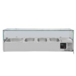 Vaiotec Kühlaufsatz mit Glasabdeckung 3xGN1/3 + 1xGN1/2, 1200 x 395 mm