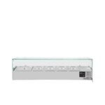 Vaiotec Kühlaufsatz mit Glasabdeckung 4xGN1/3 + 1xGN1/2, 1400 x 395 mm