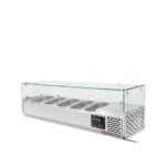 Vaiotec Kühlaufsatz mit Glasabdeckung 4xGN1/3 + 1xGN1/2, 1400 x 395 mm – Bild 2
