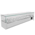 Vaiotec Kühlaufsatz mit Glasabdeckung 9xGN1/3, 2000 x 395 mm – Bild 2