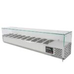 Vaiotec Kühlaufsatz mit Glasabdeckung 9xGN1/3, 2000 x 395 mm – Bild 3
