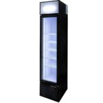 Vaiotec Topline Getränkekühlschrank 1 Tür / 155 Liter mit Leuchtaufsatz "schwarz", 390 x 480 mm – Bild 2