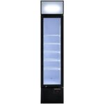 Vaiotec Topline Getränkekühlschrank 1 Tür / 155 Liter mit Leuchtaufsatz "schwarz", 390 x 480 mm – Bild 3