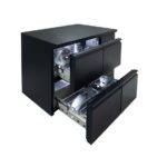 Vaiotec Barkühltisch schwarz / 4 Schubladen - 280 l, 1465 x 520 mm – Bild 4