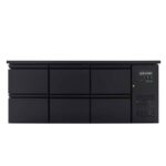 Vaiotec Barkühltisch schwarz / 6 Schubladen - 425 l, 2005 x 520 mm