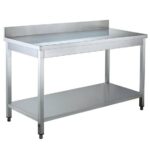 Vaiotec Arbeitstisch / mit Grundboden & Aufkantung, 1000 x 600 mm