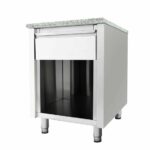 Vaiotec Kassentisch mit Schublade "grau", 600 x 820 mm – Bild 2