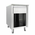 Vaiotec Kassentisch mit Schublade "grau", 600 x 820 mm – Bild 3