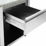 Vaiotec Kassentisch mit Schublade "grau", 600 x 820 mm – Bild 4