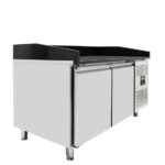 Vaiotec Pizzakühltisch / 2-türig "schwarz", 1510 x 800 mm – Bild 3