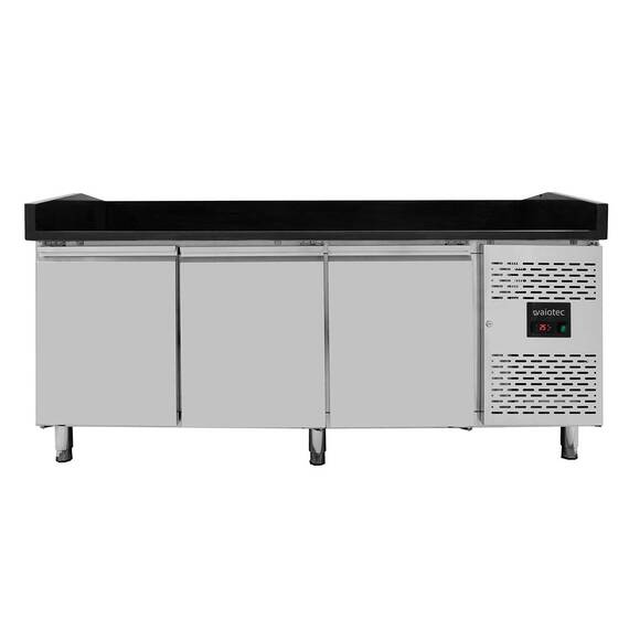 10073-1.jpg Vaiotec Pizzakühltisch / 3-türig "schwarz", 2020 x 800 mm – Bild 1