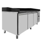 Vaiotec Pizzakühltisch / 3-türig "schwarz", 2020 x 800 mm – Bild 2
