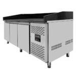 Vaiotec Pizzakühltisch / 3-türig "schwarz", 2020 x 800 mm – Bild 3
