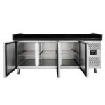 Vaiotec Pizzakühltisch / 3-türig "schwarz", 2020 x 800 mm – Bild 4