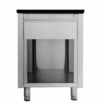 Vaiotec Kassentisch mit Schublade "schwarz", 600 x 820 mm