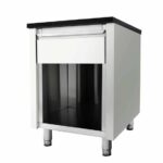 Vaiotec Kassentisch mit Schublade "schwarz", 600 x 820 mm – Bild 2
