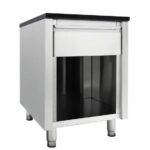 Vaiotec Kassentisch mit Schublade "schwarz", 600 x 820 mm – Bild 3
