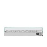 Vaiotec Kühlaufsatz mit Glasabdeckung 8xGN1/3, 1800 x 395 mm