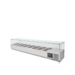 Vaiotec Kühlaufsatz mit Glasabdeckung 8xGN1/3, 1800 x 395 mm – Bild 3