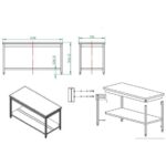 Vaiotec Arbeitstisch / mit Grundboden, 1600 x 700 mm – Bild 3