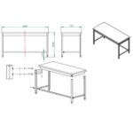 Vaiotec Arbeitstisch / unterfahrbar, 1600 x 700 mm – Bild 4