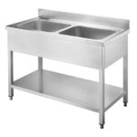 Vaiotec Spültisch / 2 Becken, 1200 x 600 mm
