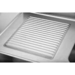 Vaiotec Spültisch / 1 Becken rechts und Abtropffläche, 1200 x 700 mm – Bild 3
