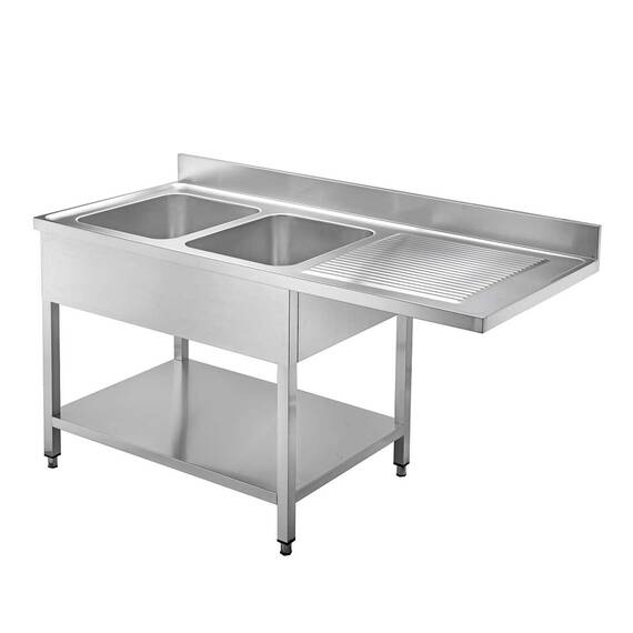 10210-1.jpg Vaiotec Spülcenter / 2 Becken links, 1600 x 600 mm – Bild 1