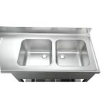 Vaiotec Spülcenter / 2 Becken rechts, 1600 x 600 mm – Bild 3