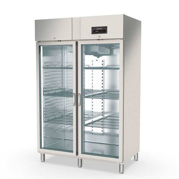 10285-1.jpg Vaiotec Topline Kühlschrank / 2-türig GN 2/1 - Glas, 1350 x 850 mm – Bild 1