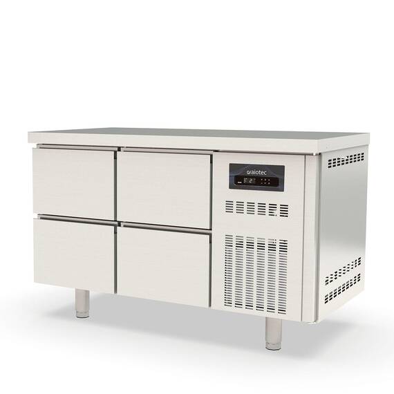 10292-1.jpg Vaiotec Topline Kühltisch / 2-fach GN1/1 mit 4 Schubladen, 1345 x 700 mm – Bild 1